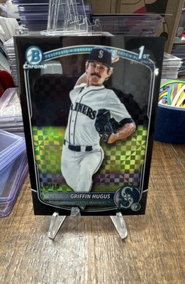 25 Bowman Draft Chrome Prospect  Griffin Hugus #BDC-101 Black X-Fractor /10 (RC)