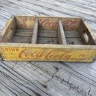 1967 Yellow Coca Cola Drink Wooden Crate Vintage Savannah, TN