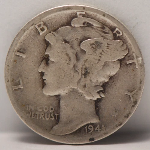 USA, 1943-S Mercury Dime, silver, Fine, NR, 1-27