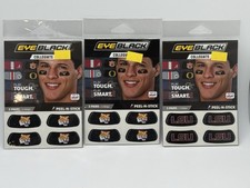 LSU Tigers Lot of 3 Eye Black Collegiate 4 Sticker Pack Louisiana State Football