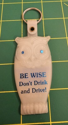 Vintage Blackhawk High School Dont Drink And Drive, Owl Keychain B2b2