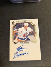 2021-22 SP Authentic UD Authentics Bob Bourne Auto New York Islanders