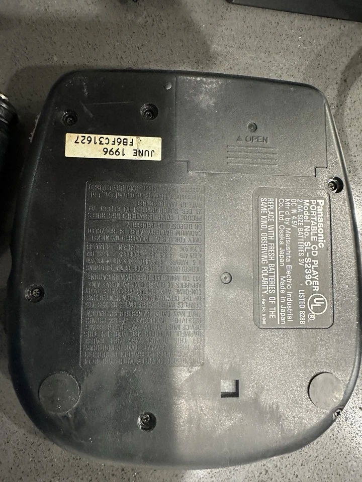 Автомобильные насадки для портативного проигрывателя компакт-дисков Panasonic SL-S239C протестированы/работают в коробке - Изображение 4 из 4