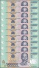 5,000,000 VND 10 x 500,000 Viet Nam Dong Notes Vietnam Banknotes UNC