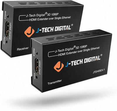 HDMI Extender over Cat5E/6 1080P@200Ft HDMI Balun over Single Ethernet Supports 