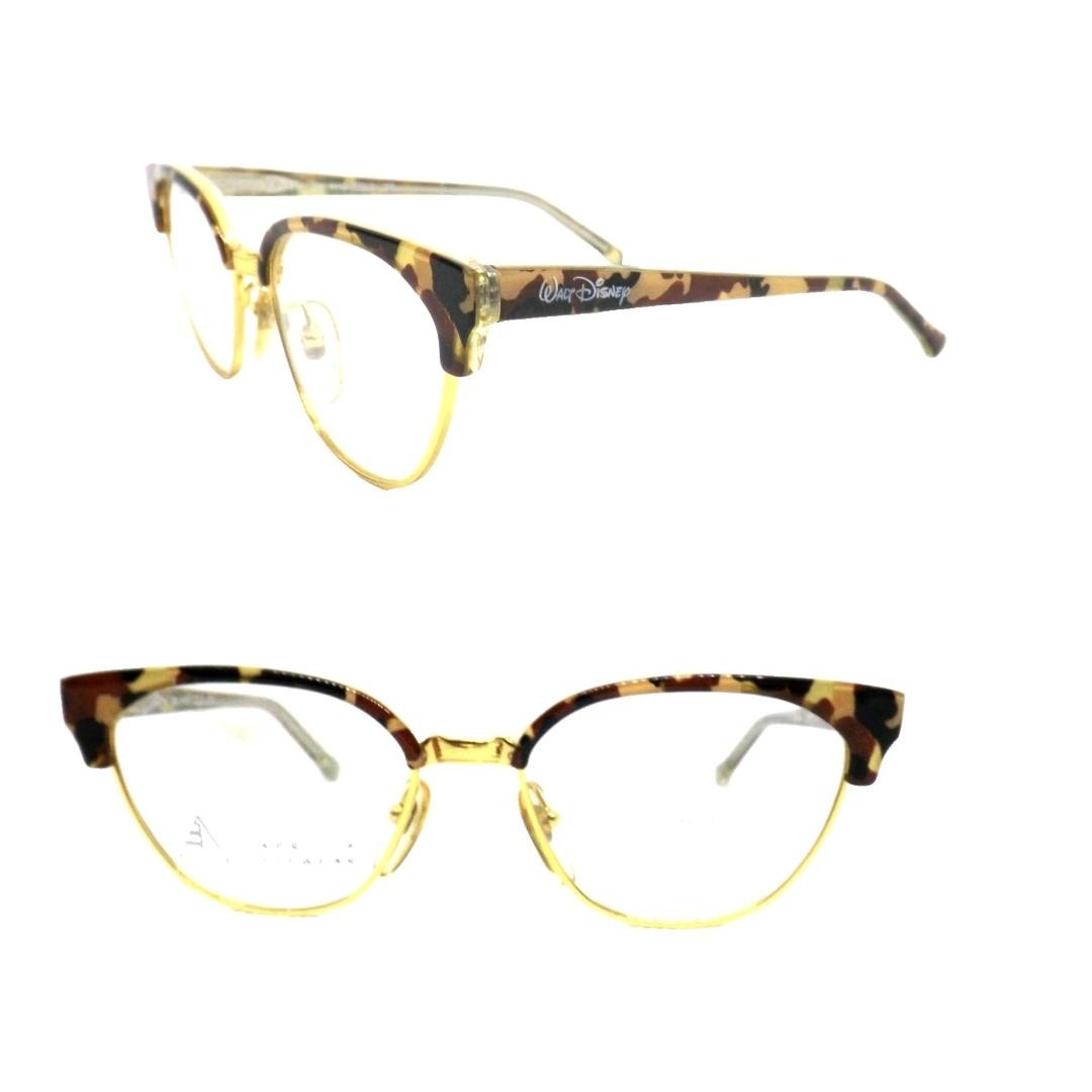 WALT DISNEY Lunettes De Vue Vintage Pour Fille Femme Marron Rectangulaire Métal