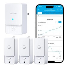 GoveeLife Indoor WiFi Thermometer Hygrometer 3Pack, Smart Humidity Temperatur...