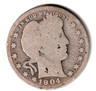 1904 Barber Quarter Ag Philadelphia Barber
