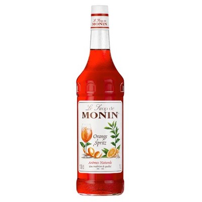 Monin Orange Spritz Sirup ideal für Cocktails mit natürlichem Aroma 1000ml