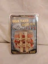 Brain teaser real wood 3D puzzle