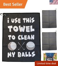 Lightweight Golf Towel with Clip   Funny  Functional Gift for Golf Enthusiasts
