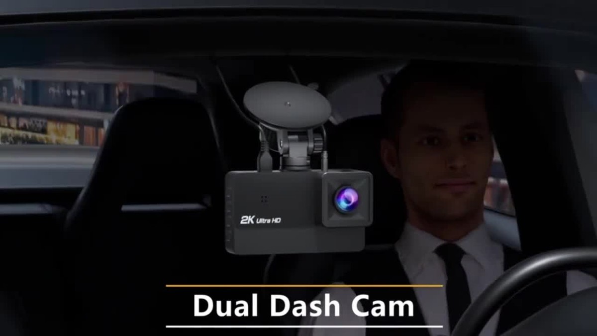 Vsysto Dashcam 2K WiFi – DVR Auto Con Obiettivo Sony323 – Doppia Porta USB, Sensore G, Registrazione A Loop