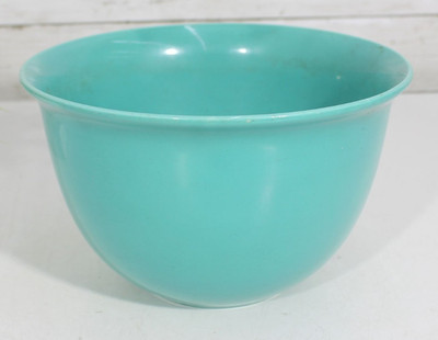 Vernon Kilns Mixing Bowl 6'' Turquoise Early California Authentic Vernon Ware USA