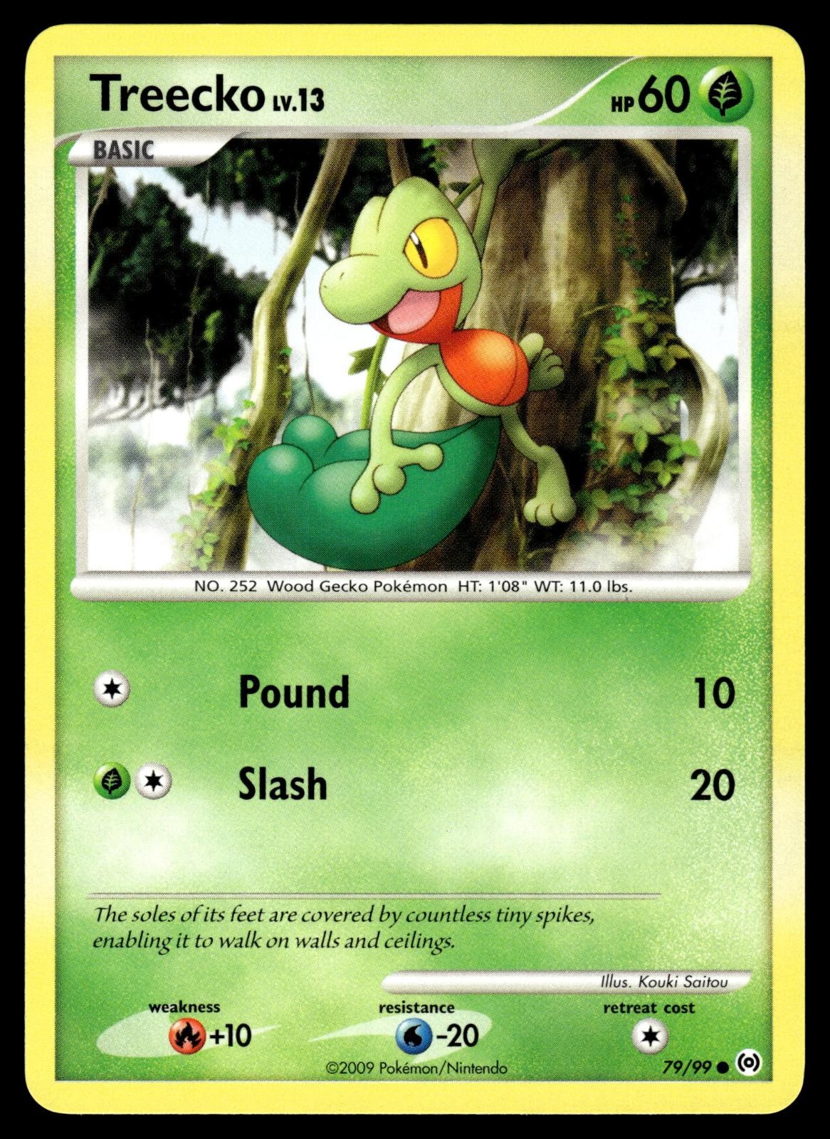 Treecko 79/99 Common Arceus Pokemon Near Mint