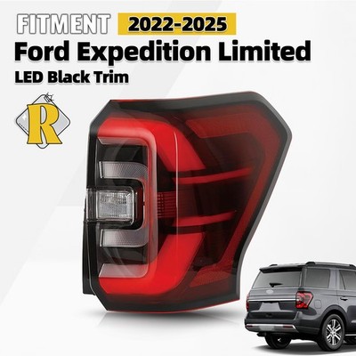 For 2022-2025 Ford Expedition Limited LED Tail Light Black Trim Right Passenger