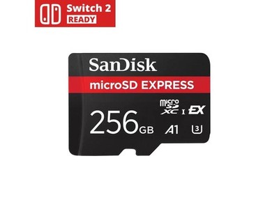 SanDisk 256 GB UHS-I [U3] microSD Express (sdsqxfn-256g-gn4nn)