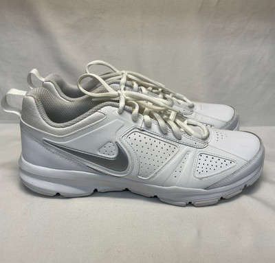 Nike T Lite XI Shoes Womens Size 9 White Gray Cross Training Walking 616696-101