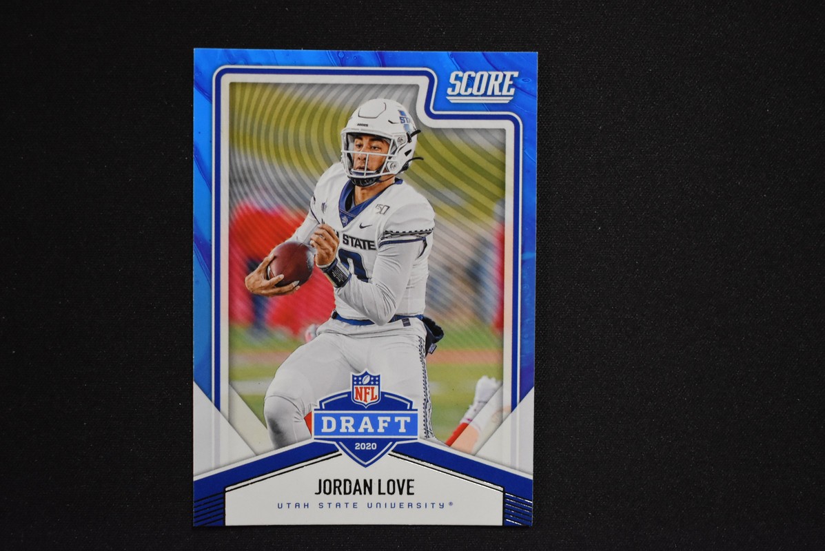 Jordan Love 2020 Panini Score NFL Draft Rookie Card Insert #NFL-6 Packers