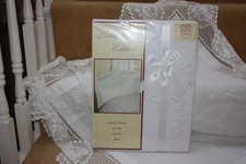 NB1113  New Ltd Edition Single Duvet Cover &1 P/case Broderie Anglais White