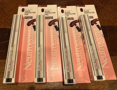 Lot Of 4 Neutrogena Glow Perfector Pen With Pro- Vitamin B5+ Vitamin E Deep New