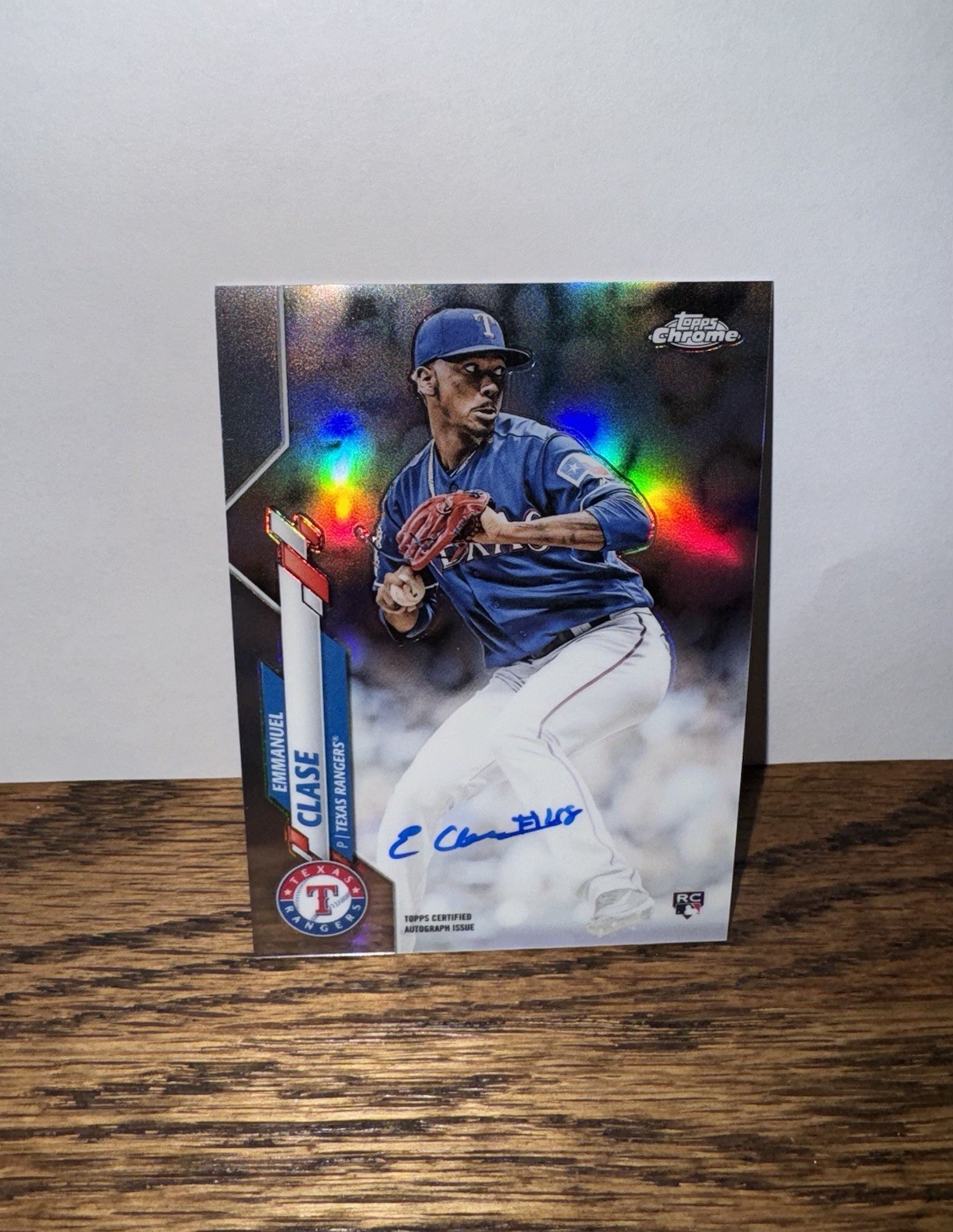 2020 Topps Chrome Emmanuel Clase Rookie RC Auto Refractor /499 #RA-EC