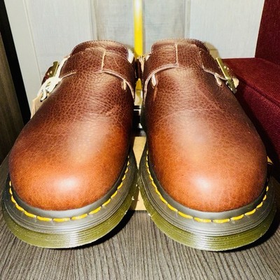 Dr Martens Jorge II Ambassador Leather Fur Lined M 11 W 12 Mules