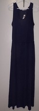 Gap Women's Navy Blue Sleeveless Tank Maxi Tie Waist Dress #351501 NWT! M Medium