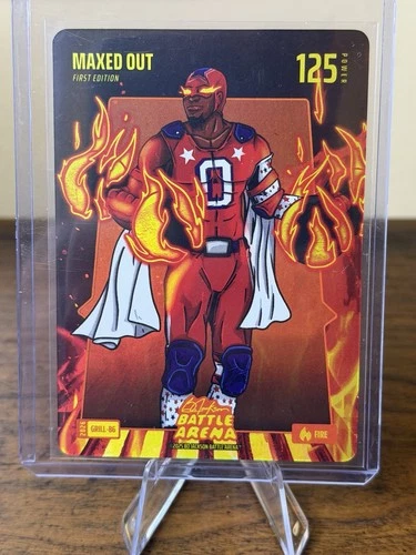 Bo Jackson Battle Arena Maxed Out Fire Grillin Battlefoil