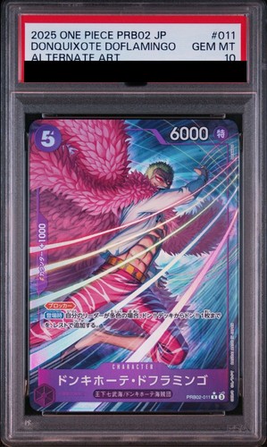 Donquixote Doflamingo (Alternate Art) graded PSA 10 for sale on eBay
