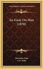 AN ESSAY ON MAN (1870) By Alexander Pope & S. R. Wells - Hardcover **BRAND NEW**