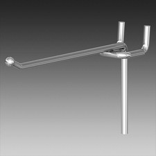 Einfachhaken, Haken für Euro-Lochwand passend zu Tegometall, Eden, Alpos