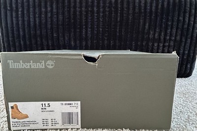 TIMBERLAND PREMIUM 6 IN WATERPROOF BOOT WHEAT NUBUCK  SIZE 11.5