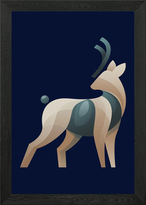 Tier Farbverlauf Design 22 gerahmte Wandbilder Poster Leinwanddruck Bild