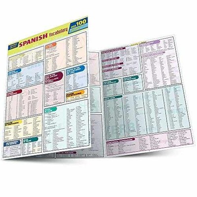 Spanish Vocabulary Quizzer (Quickstudy - Cards, by BarCharts Inc. - Very Good
