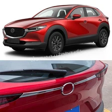 For Mazda CX30 2020-2025 Chrome Rear Tailgate Trunk Lid Cover Trim Accessories