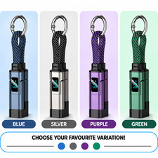 4-in-1 65W USB-C Keychain Charging Cable V/A/W Digital Display Fast Charger New