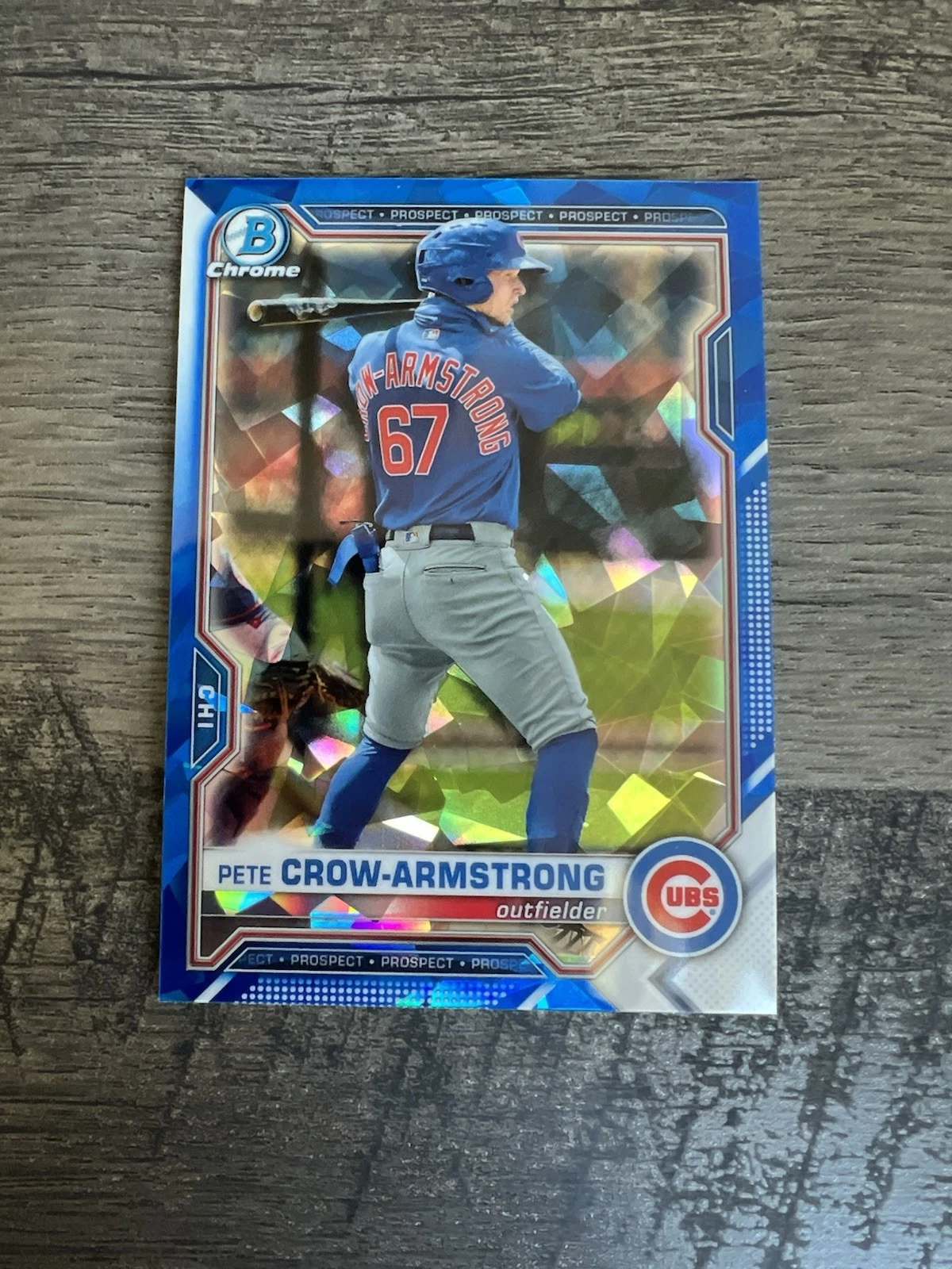 2021 Bowman Draft Sapphire Pete Crow-Armstrong Chrome #BDC-12 Chicago Cubs
