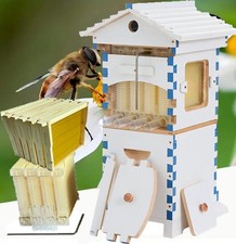 10X Upgraded Auto Honey MINi Beehive Bee hive Frames  Beekeeping Brood Wood Box