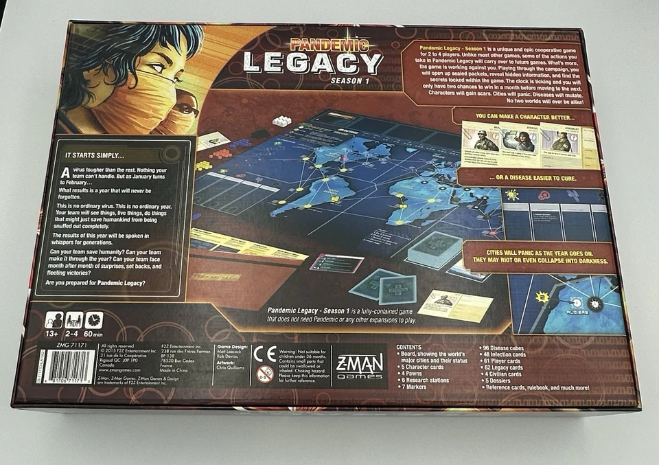 Pandemic Legacy: Season 1 - Z-Man Games Board Game - Brand New, Unsealed - Image 2 of 4
