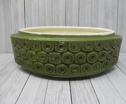 McCoy Pottery #35 Green Scandia Planter 4-1/2" High x 11" Long MidCentury Modern