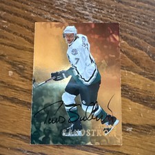 1998-99 In the Game Be A Player - Tomas Sandstrom #153 Gold Autographs (AU)