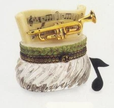 Trumpet PHB Porcelain Hinged Box by Midwest of Cannon Falls