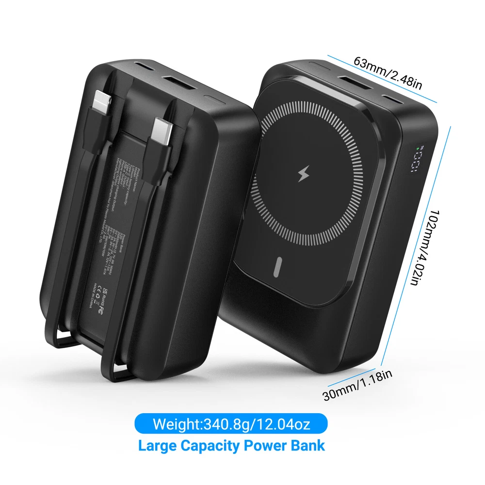 Power Bank 26800mAh Magnetic Charging Portable External Battery Backup For Phone Power Bank 26800mAh Magnetic Charging Portable External Battery Backup For Phone