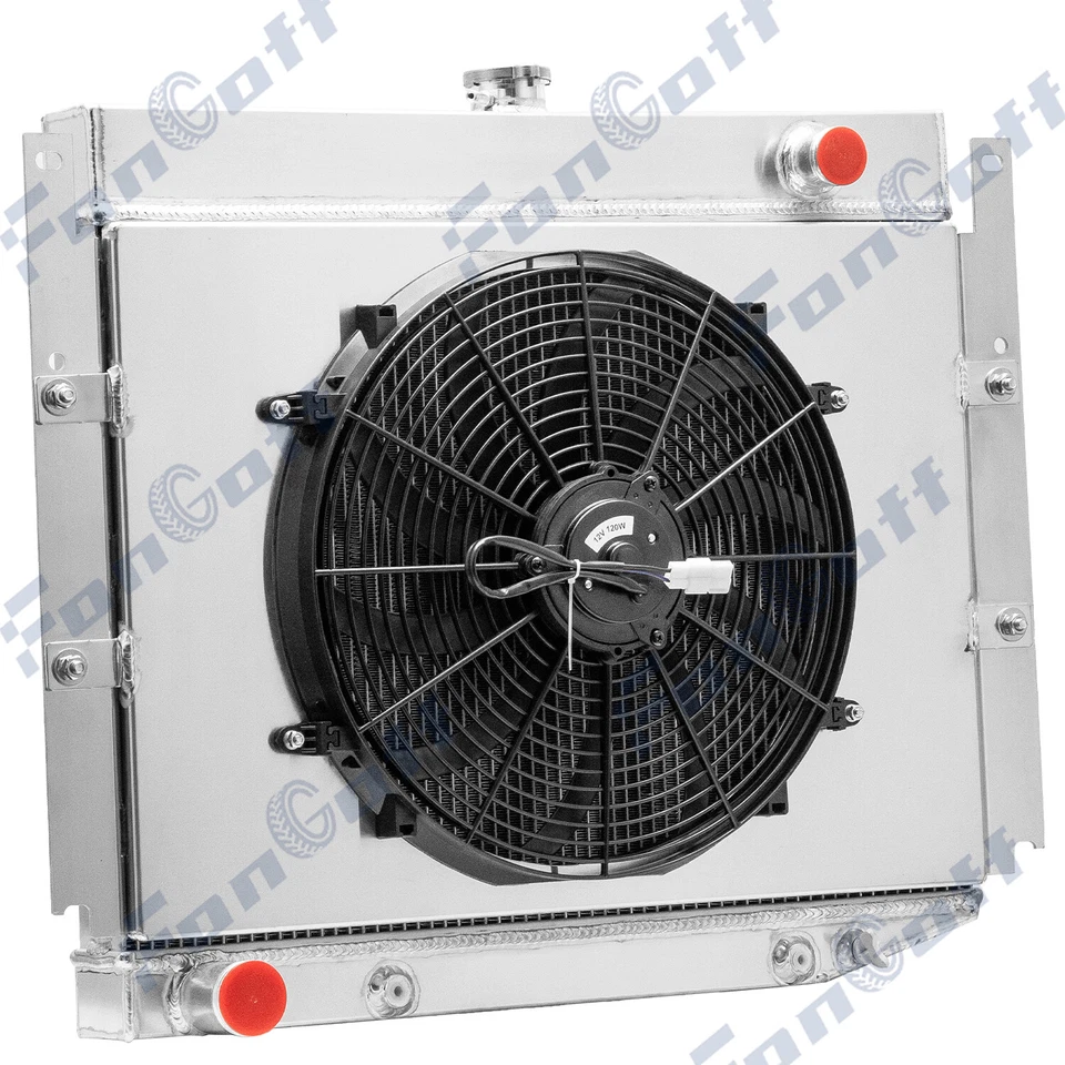 4 Row Radiator Shroud Fan for 69-71 1970 Dodge D100 W100 200 D300 Pickup 6.3 V8 - Image 3 of 4