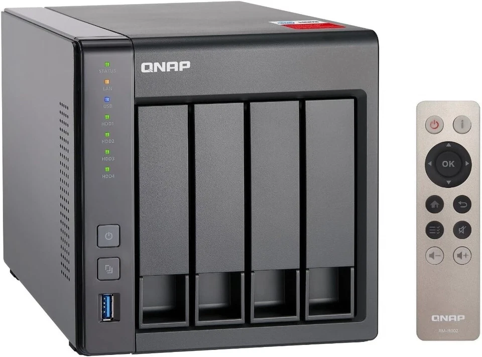 QNAP TS-451+ 8GB 12TB 4-Bay Desktop NAS: 8GB RAM, 4 x 3TB Western Digital HHD - Image 4 of 4
