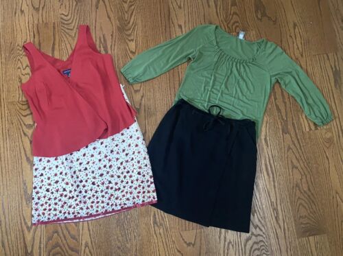 Mixed Lot Of 4 Pc Woman’s Clothes Tops, Blouses, Skirts, Ann Taylor Sz S-M / - Picture 1 of 6