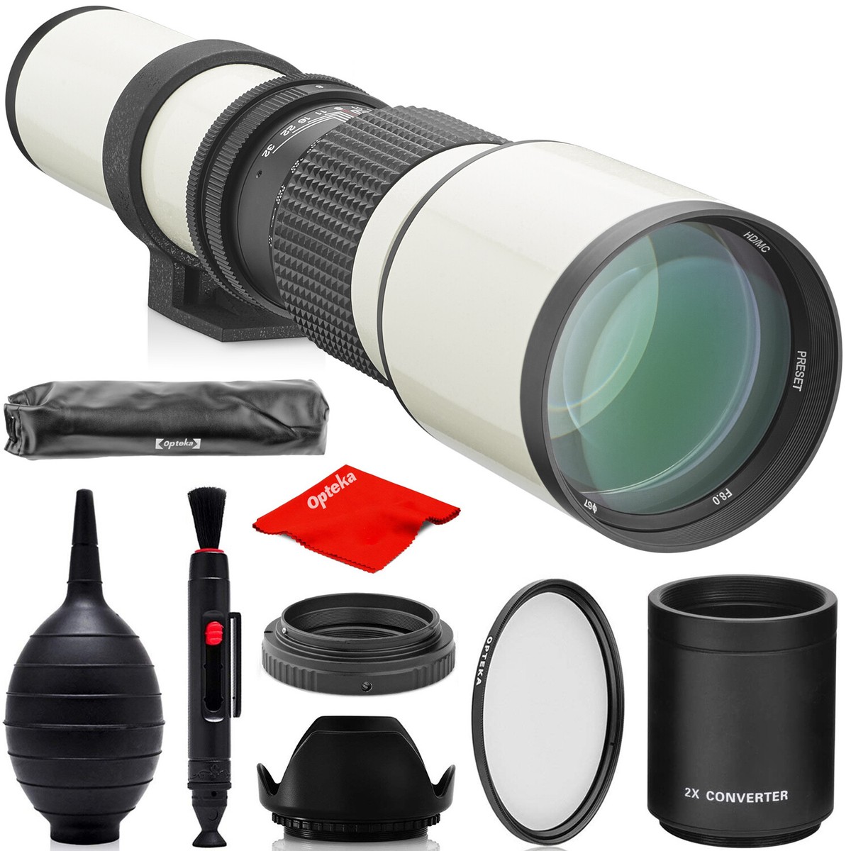 Opteka F Mount Zoom Lens Canon Lenses Opteka 650-1300mm F/8