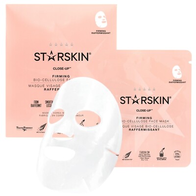 STARSKIN Close-Up  Coconut Bio-Cellulose Second Skin Firming Face Mask
