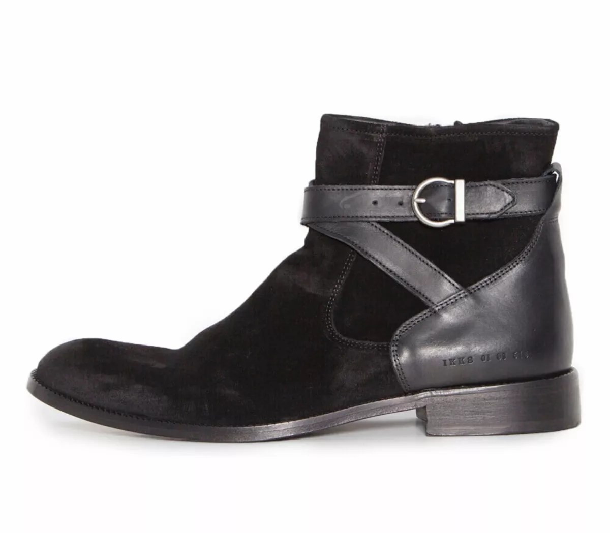 Boots Ikks Homme . Taille 40 Eu. Noir. Cuir. Enti rement Neuves