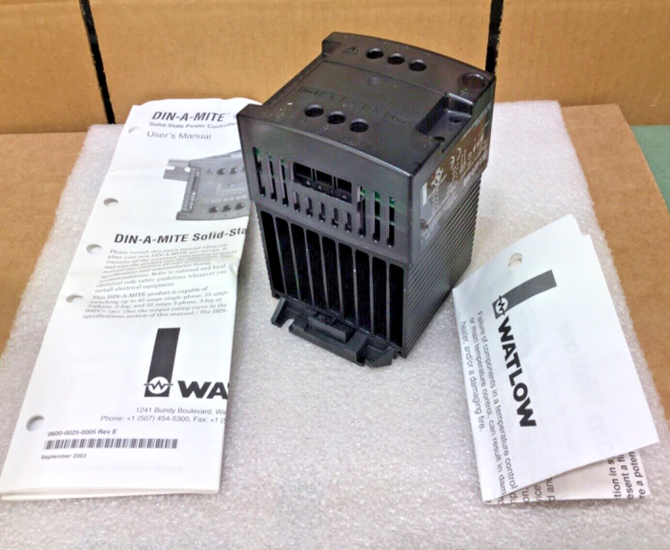 WATLOW DB30-60F0-0000 DIN-A-MITE SOLID STATE POWER CONTROLLER NEW IN BOX